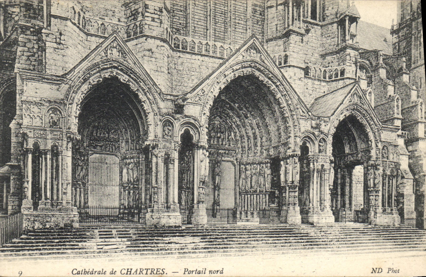 CPA Cathedrale de Chartres Portail Nord