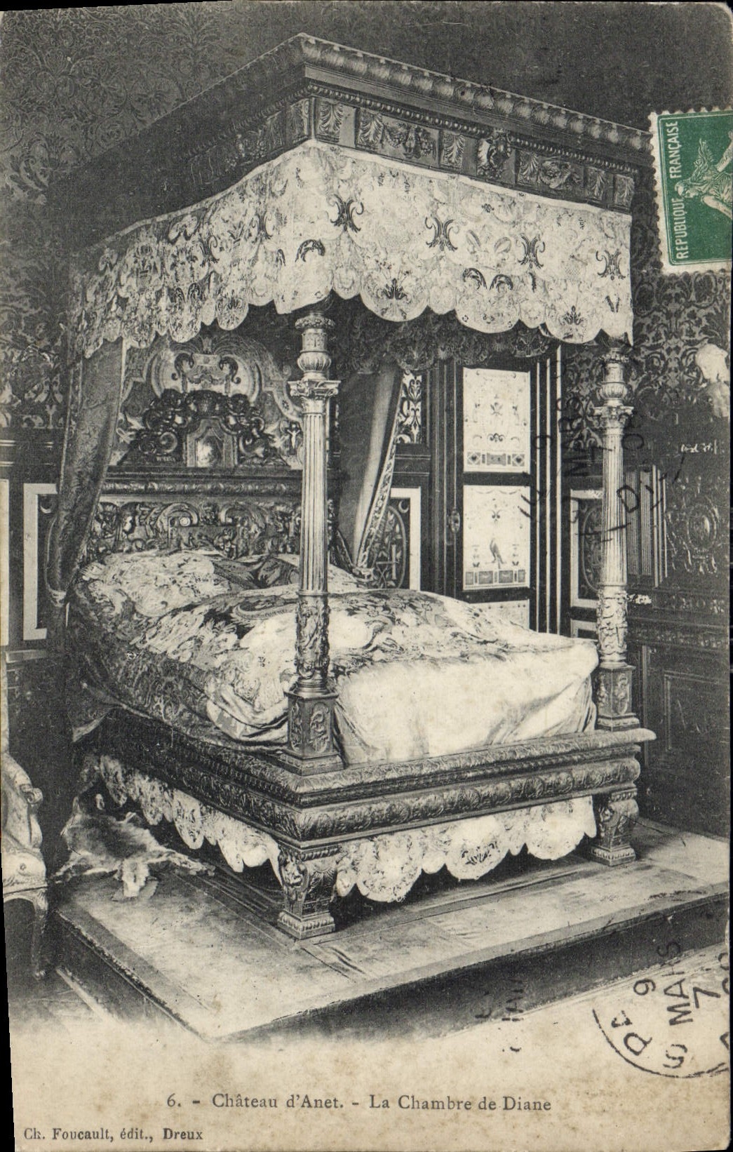 CPA Chateau d'Anet La Chambre de Diane