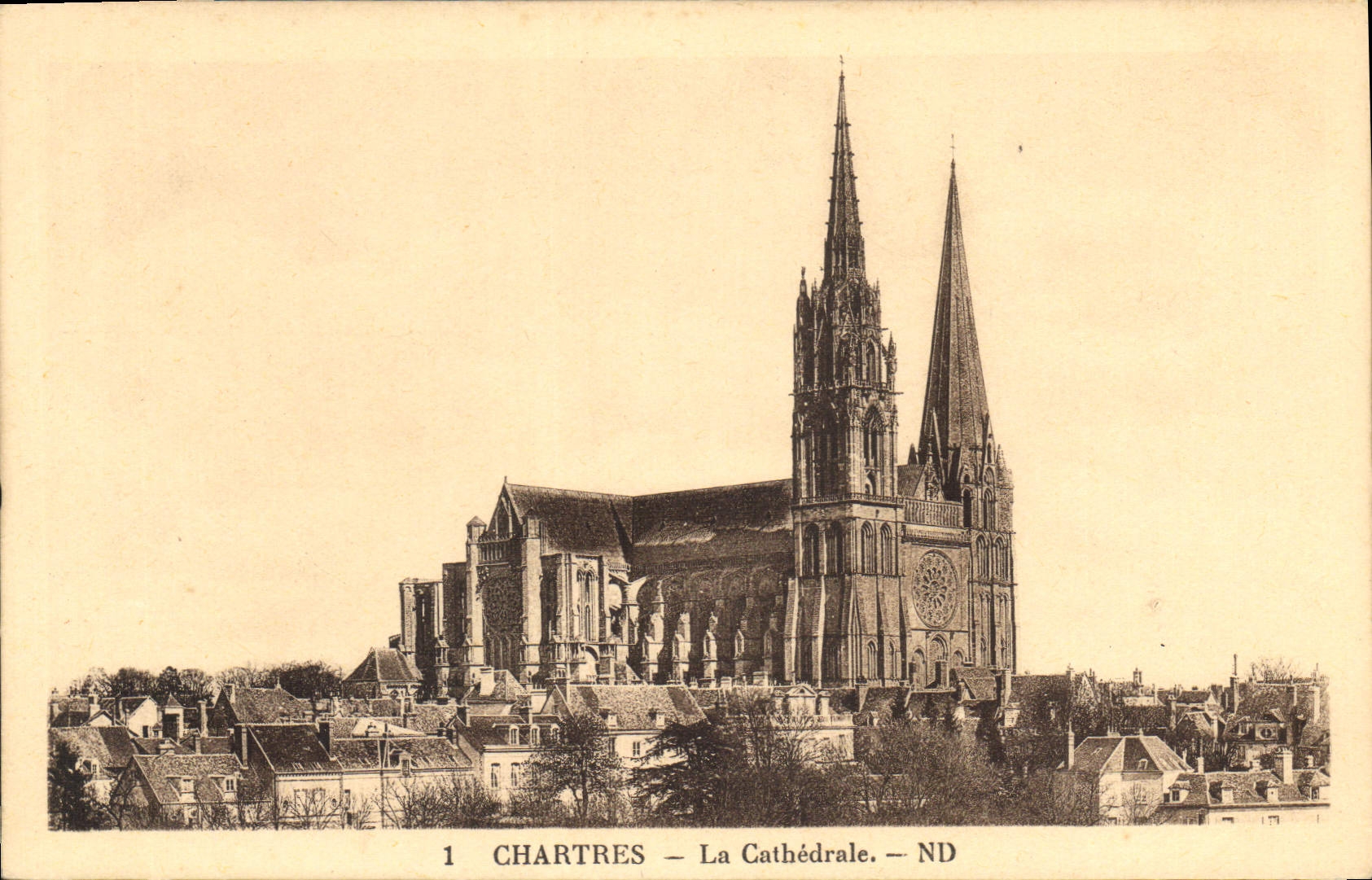 CPA Chartres La Cathedrale 
