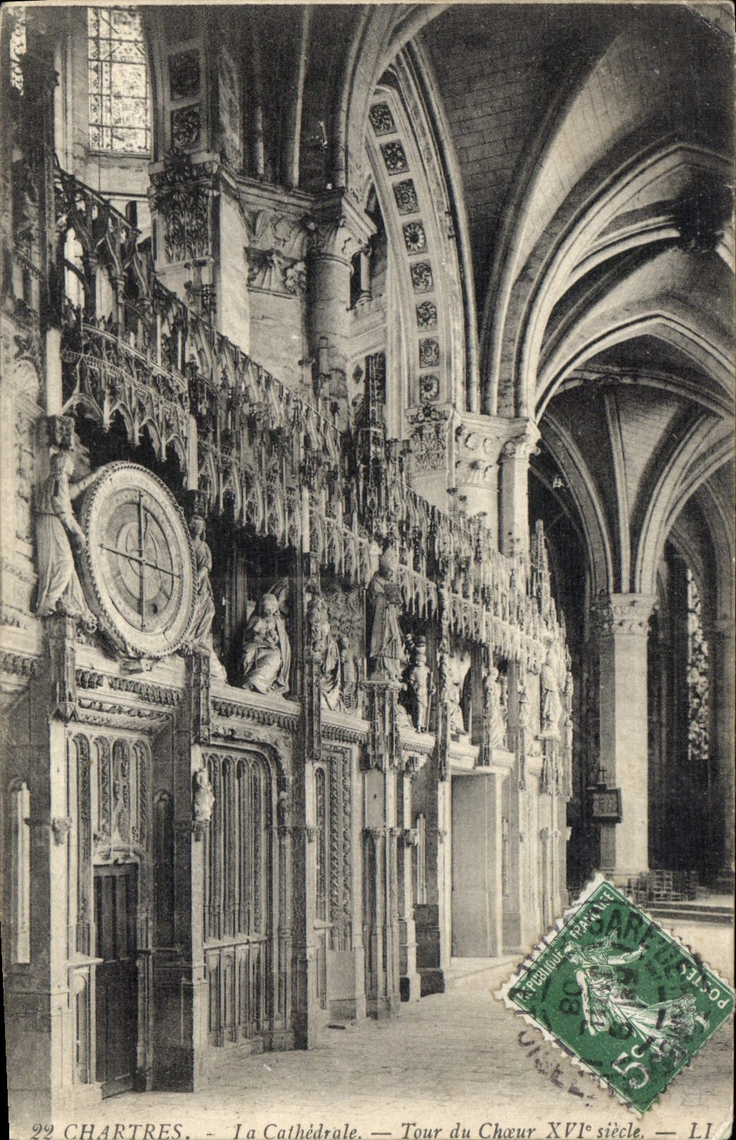 CPA Chartres La Cathedrale Tour du Choeur XVI siecle 