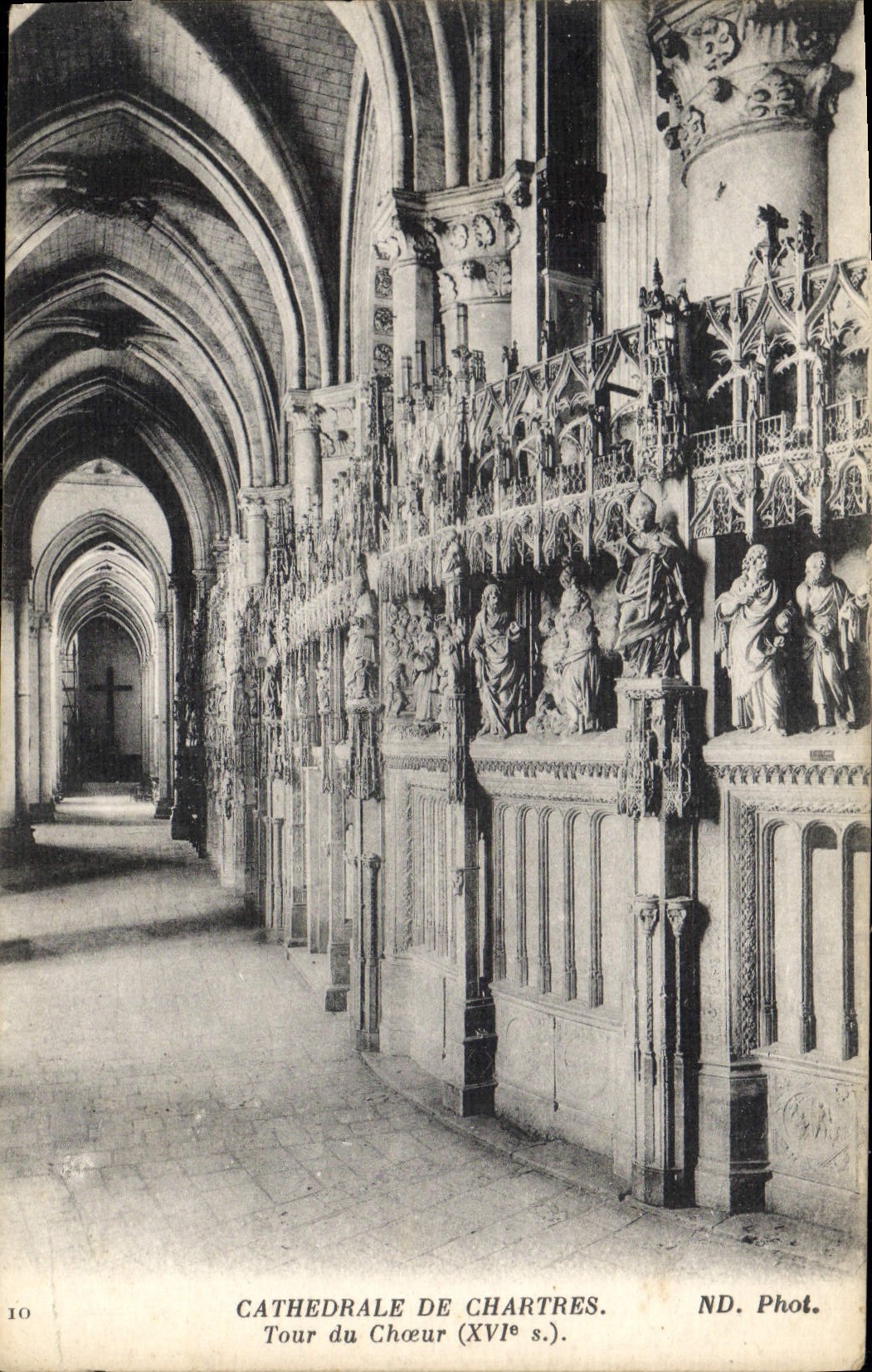CPA Cathedrale de Chartres Tour du Choeur XVIs 