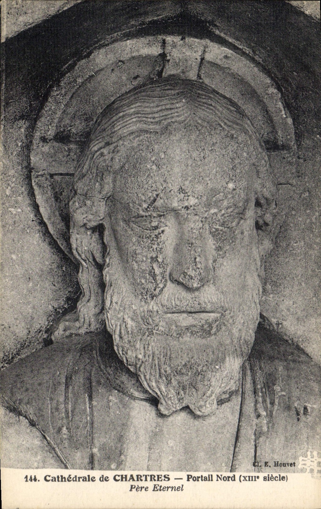 CPA Cathedrale de Chartres Portail Nord XIII siecle Pere Eternel 
