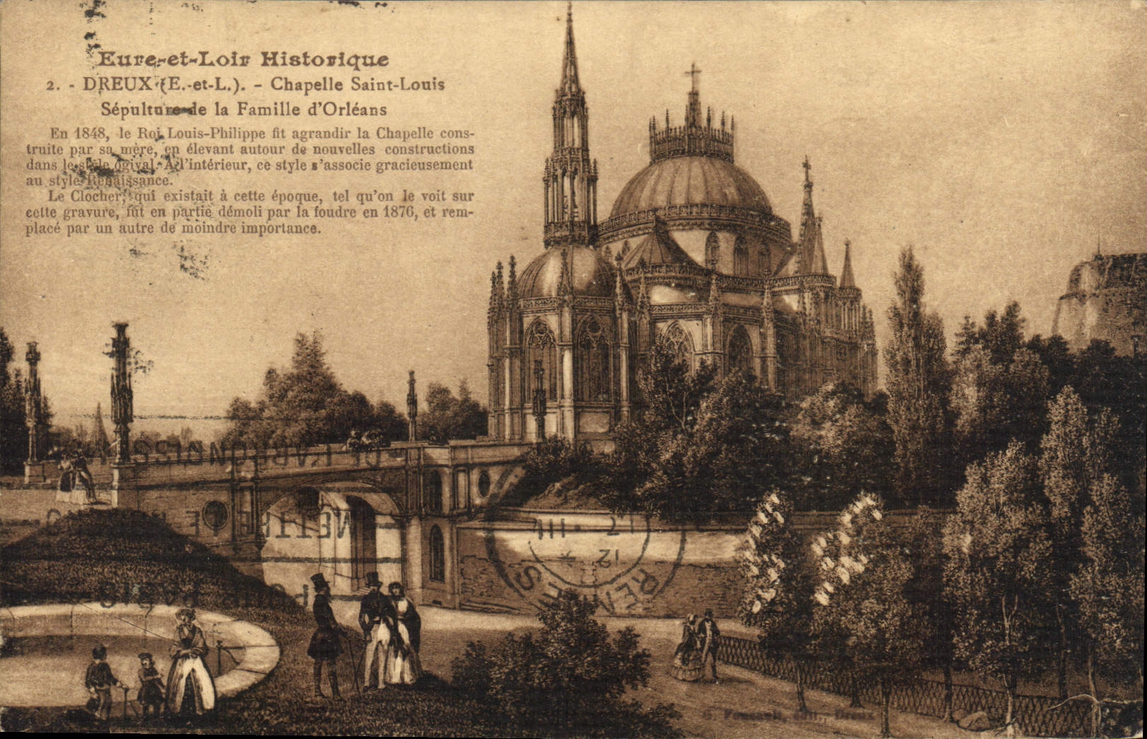 CPA Eure et Loir Historique Dreux E et L Chapelle Saint Louis Sepulture de la Famille d'Orleans