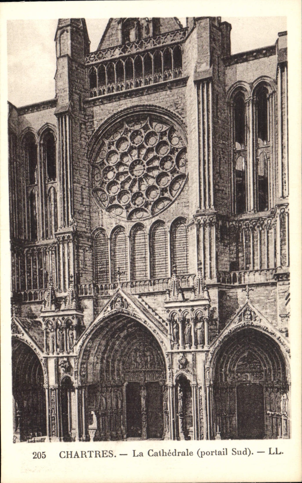 CPA Chartres la Cathedrale portail Sud 