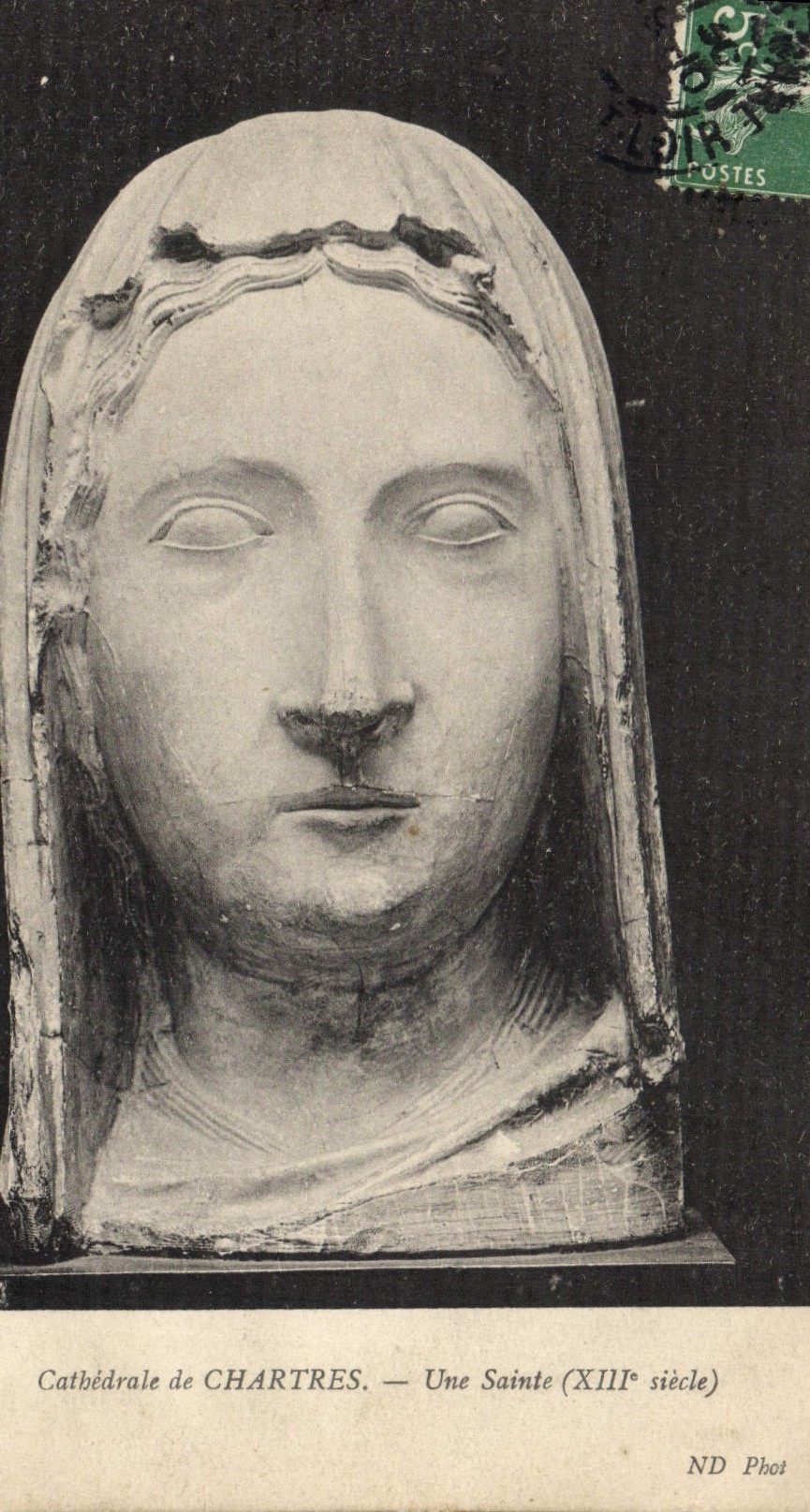 CPA Cathedrale de Chartres Une Sainte XIII siecle