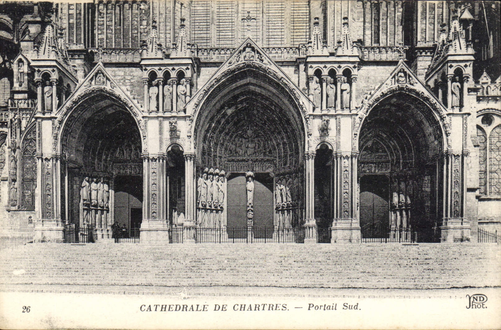 CPA Cathedrale de Chartres Portail Sud