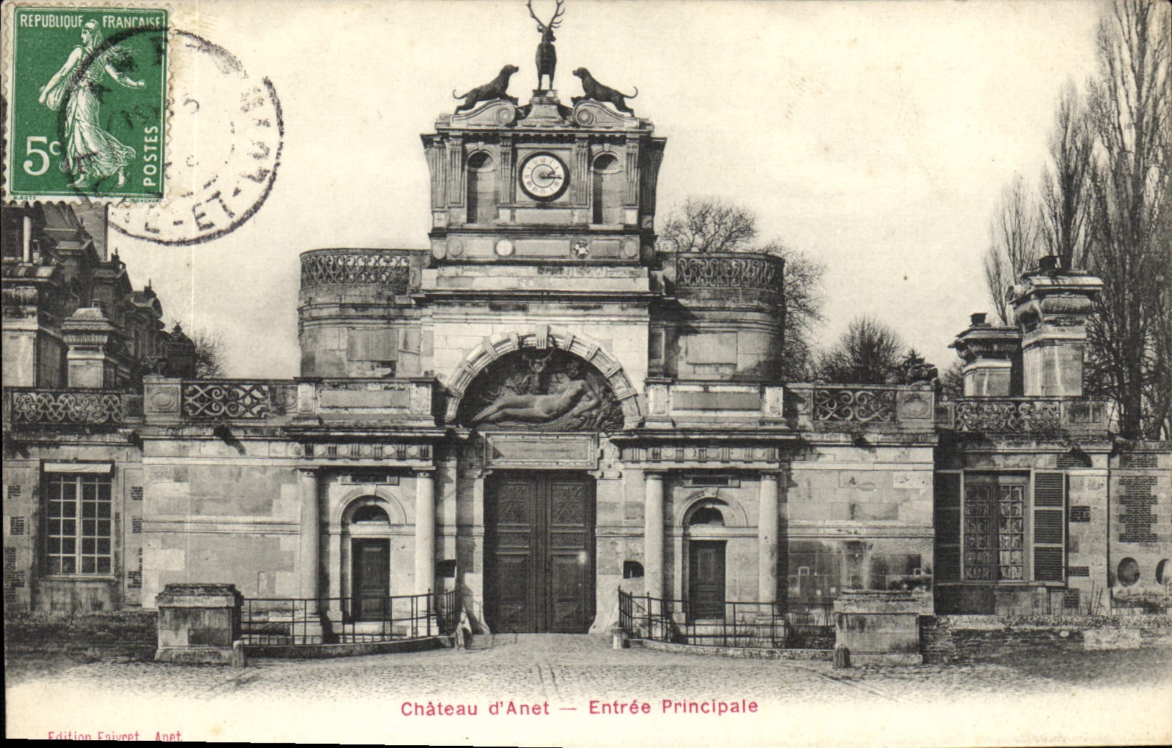 CPA Chateau d'Anet Entree Principale