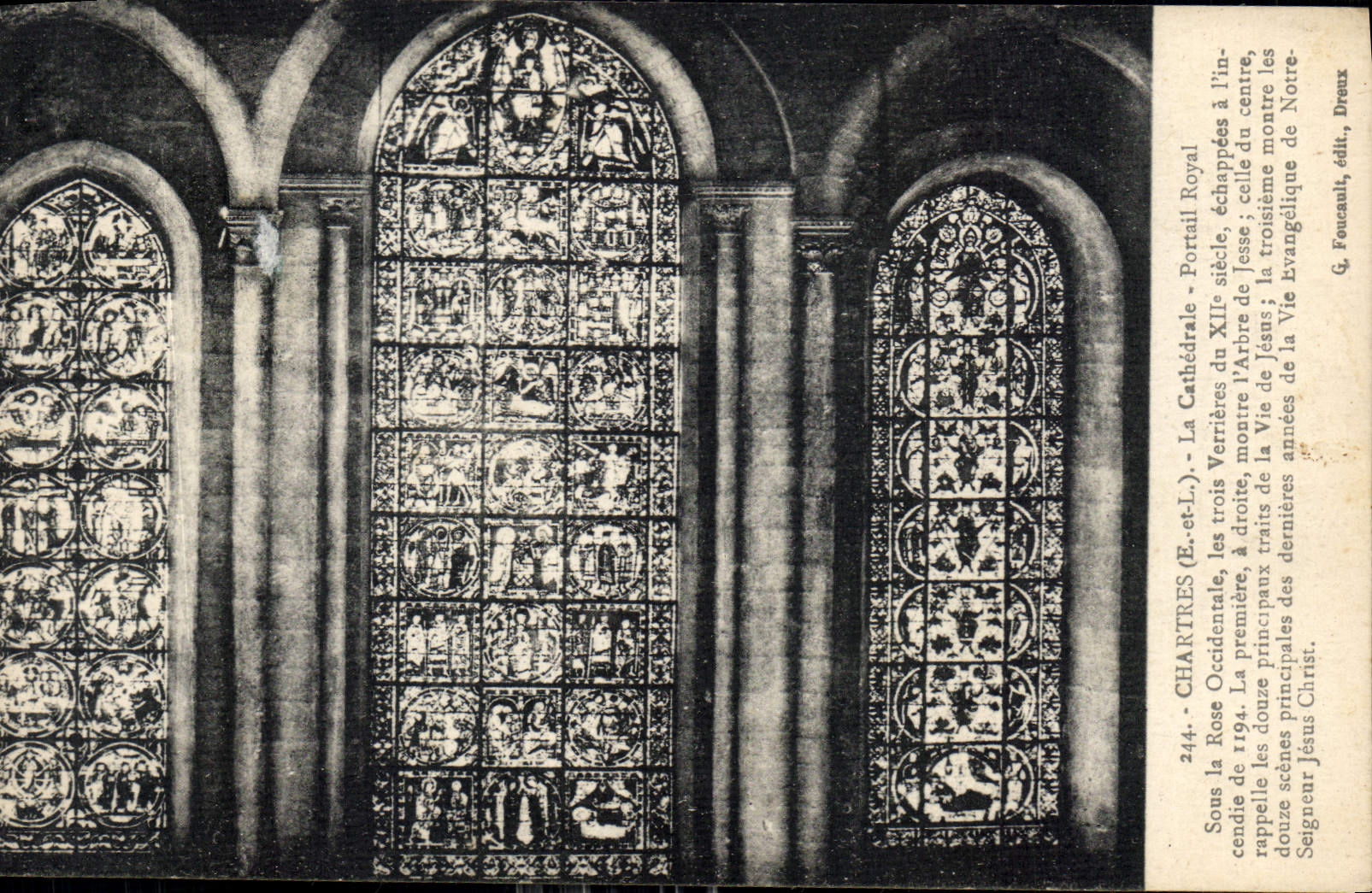 CPA Chartres E et L La Cathedrale Portail Royal 