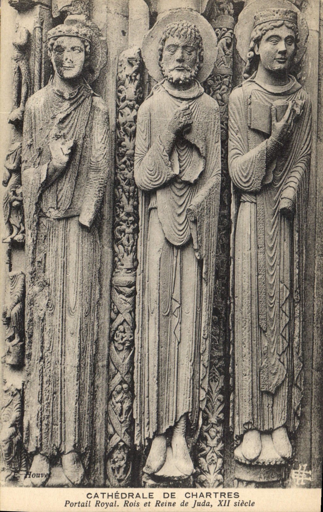 CPA Cathedrale de Chartres Portail Royal Rois et Reine de Juda XII siecle 