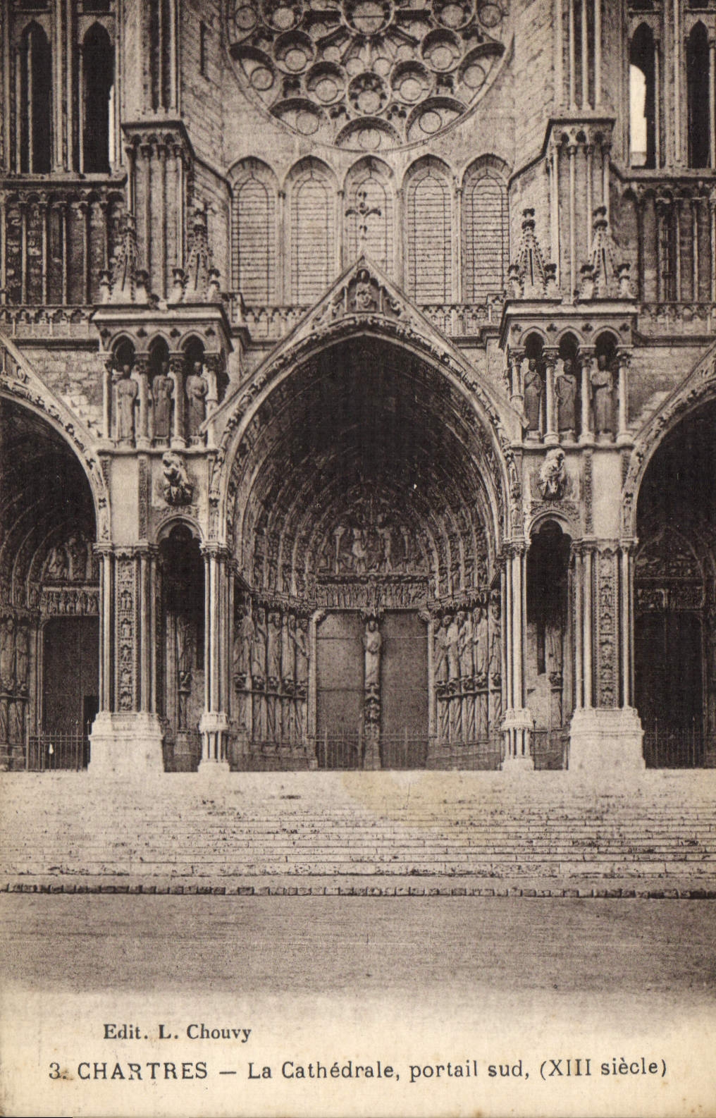 CPA Chartres La Cathedrale portail sud XIII siecle 