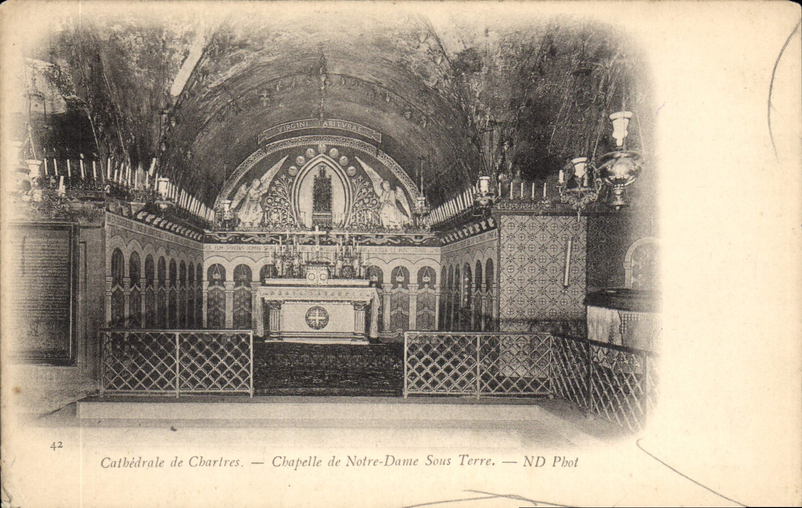 CPA Cathedrale de Chartres Chapelle de Notre Dame Sens Terre