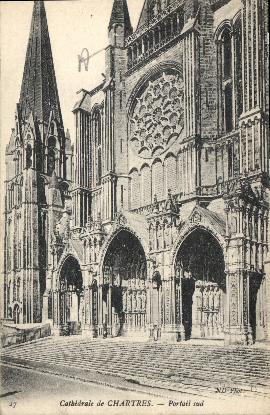 CPA Cathedrale de Chartres Portail sud