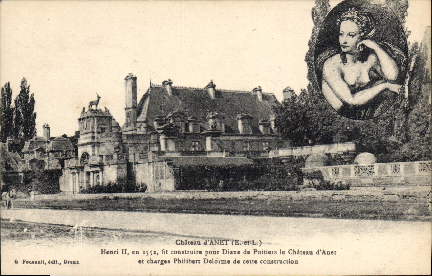 CPA Chateau d'Anet E et L 