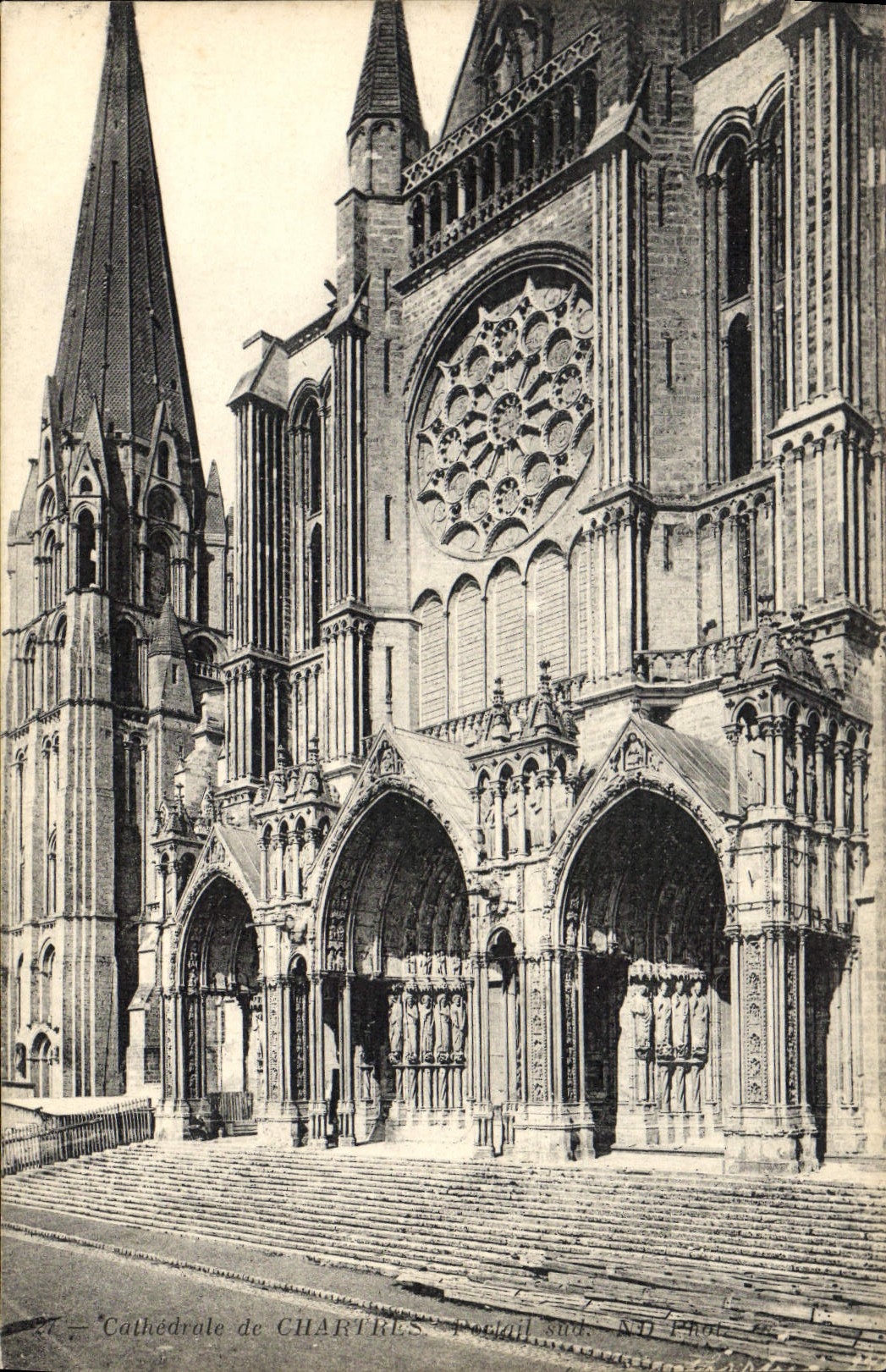 CPA Cathedrale de Chartres Portail sud