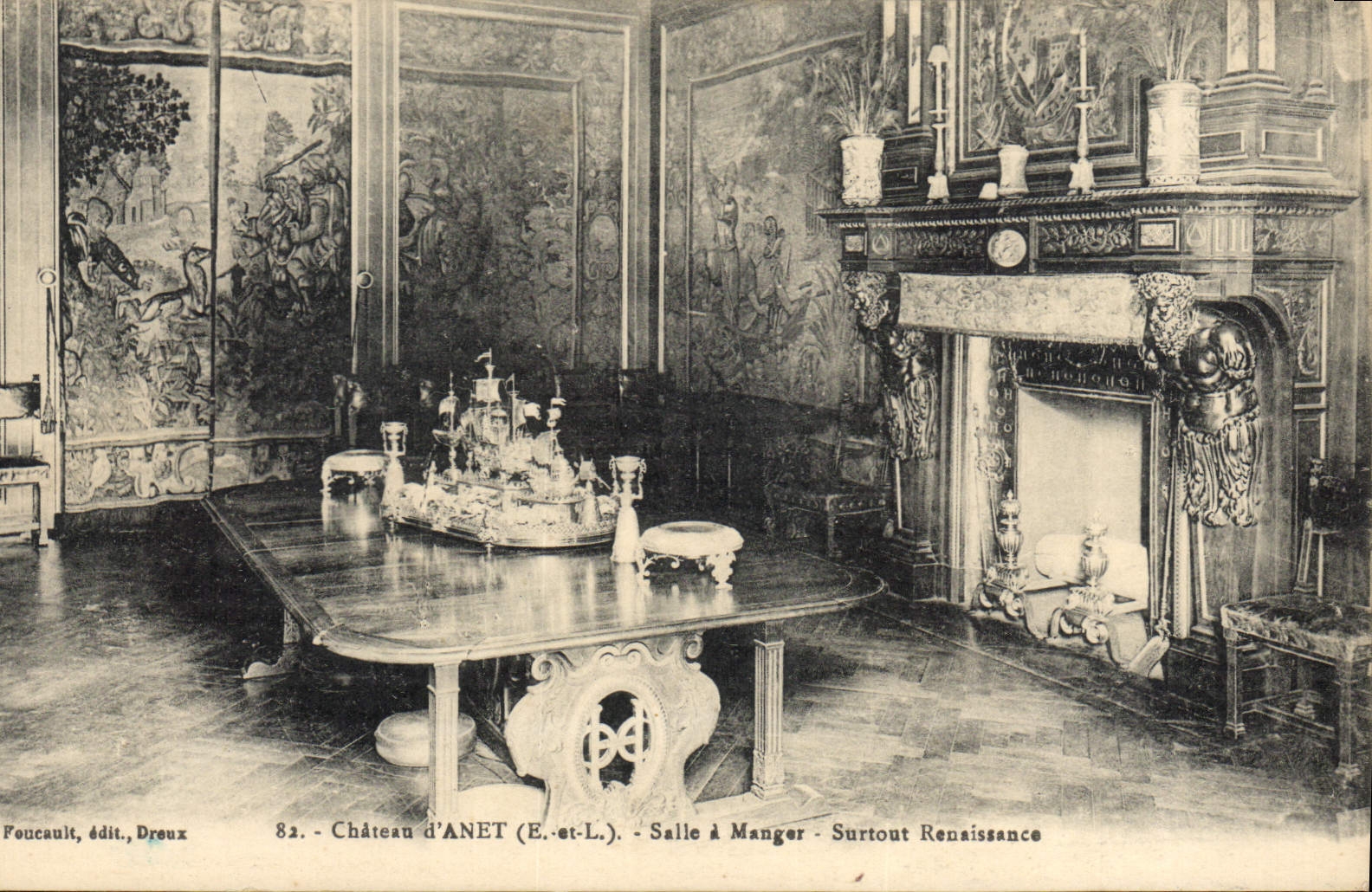 CPA Chateau d'Anet E et L Salle a Manger Surtout Renaissance