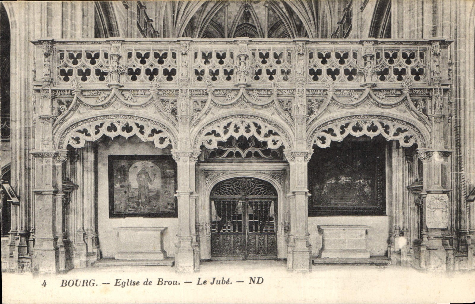 CPA Bourg Eglise de Brou Le Jube