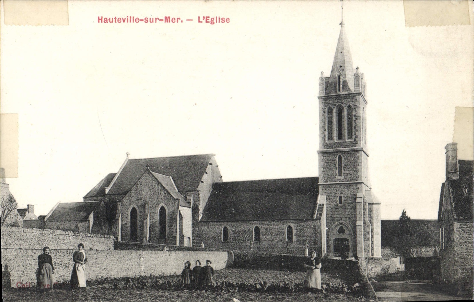 CPA Hauteville sur Mer L'Eglise