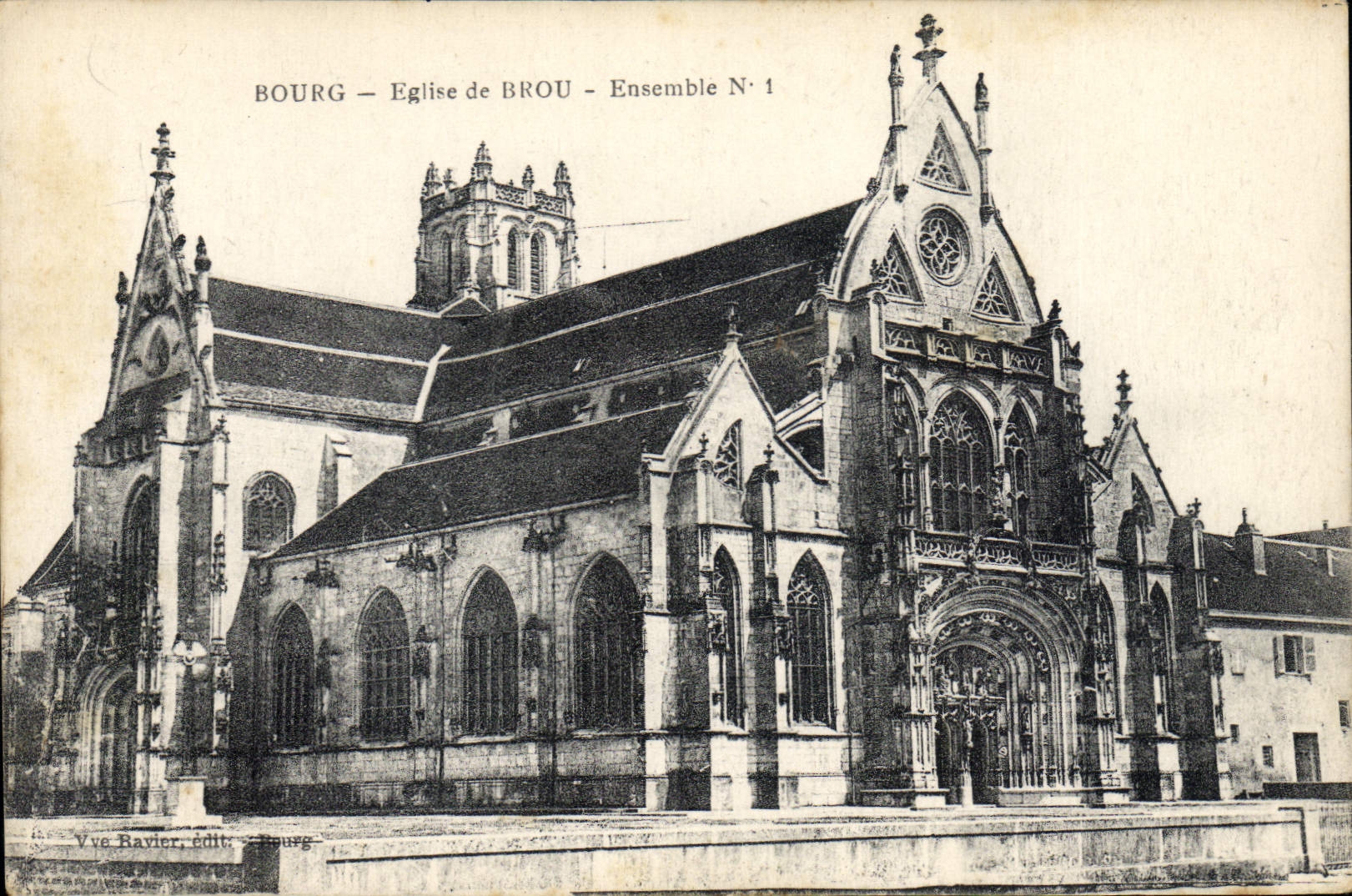 CPA Bourg Eglise de Brou Ensemble 1 
