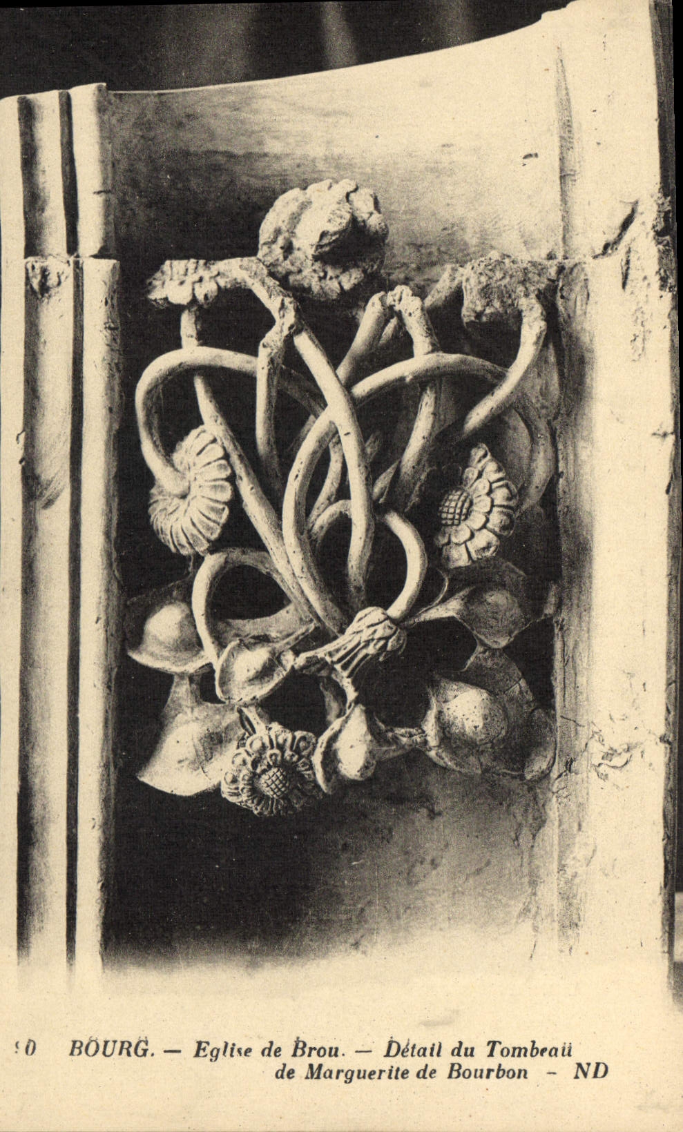 CPA Bourg Eglise de Brou Detail du Tombeau de Marguerite de Bourbon