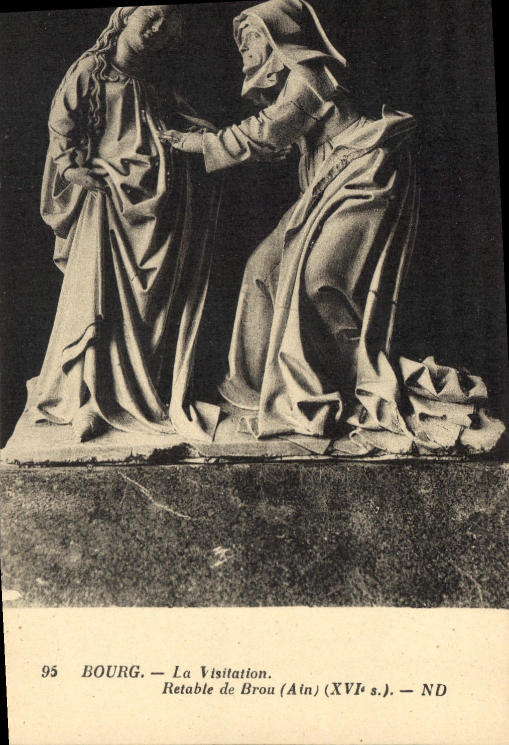 CPA Bourg La Visitation Retabe de Brou Ain XVIs