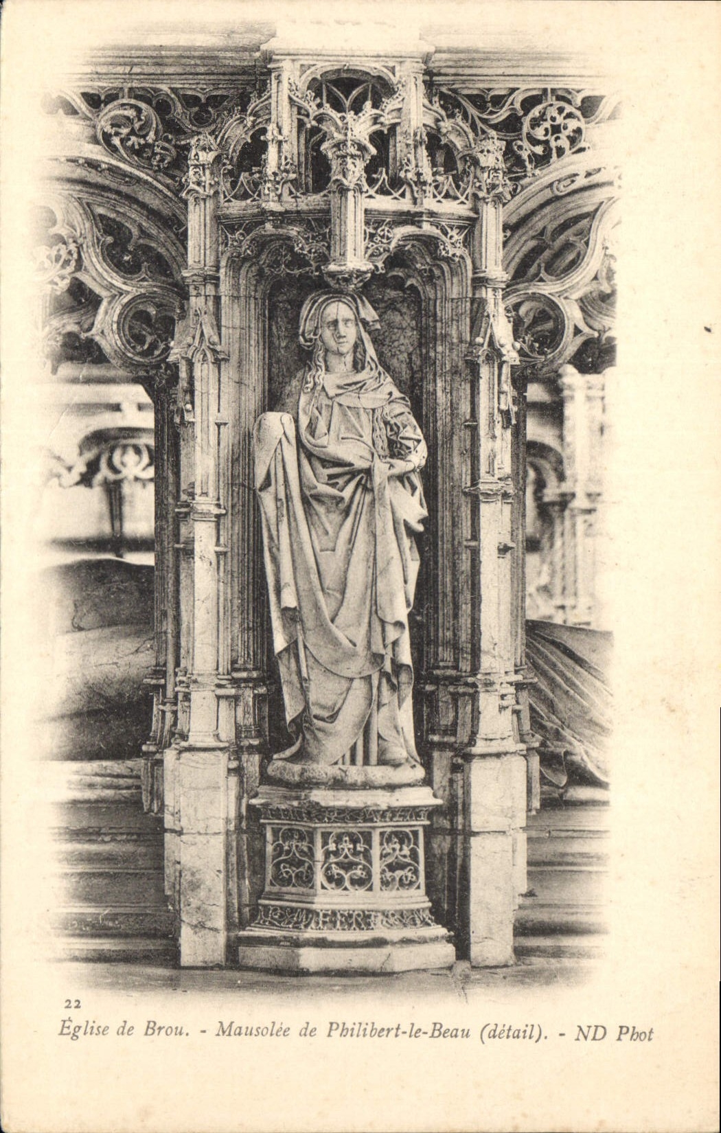CPA Eglise de Brou Mausolee de Philibert le Beau detail
