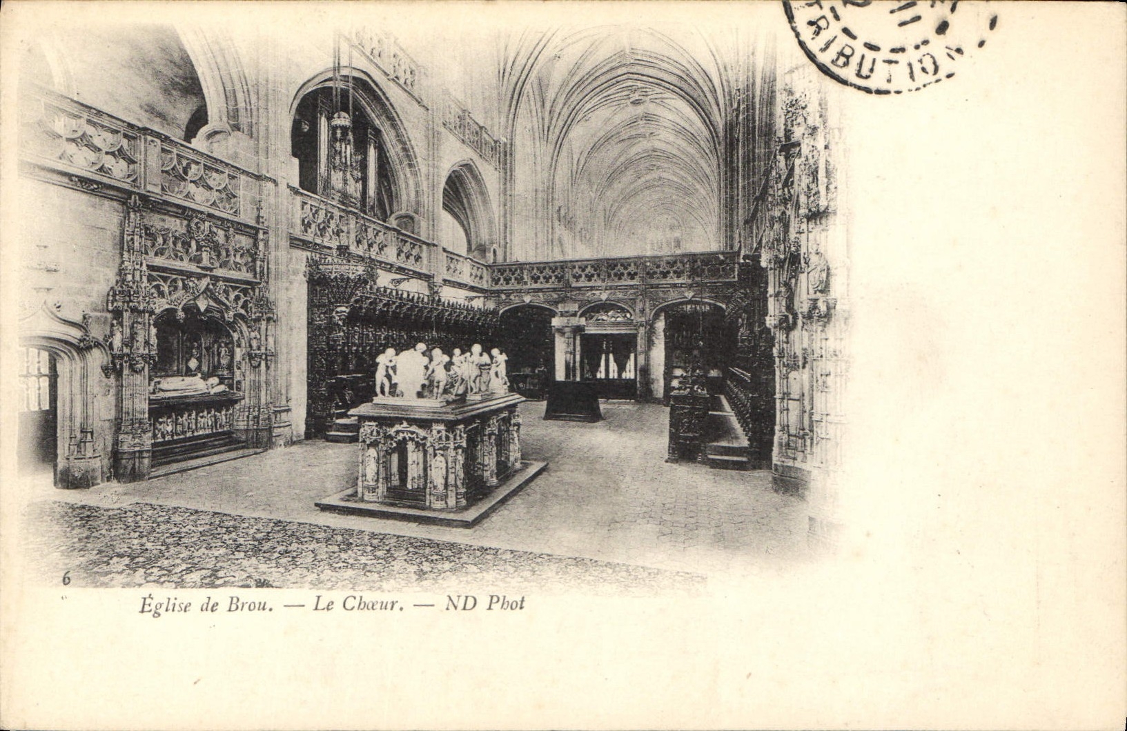 CPA Eglise de Brou Le Choeur 