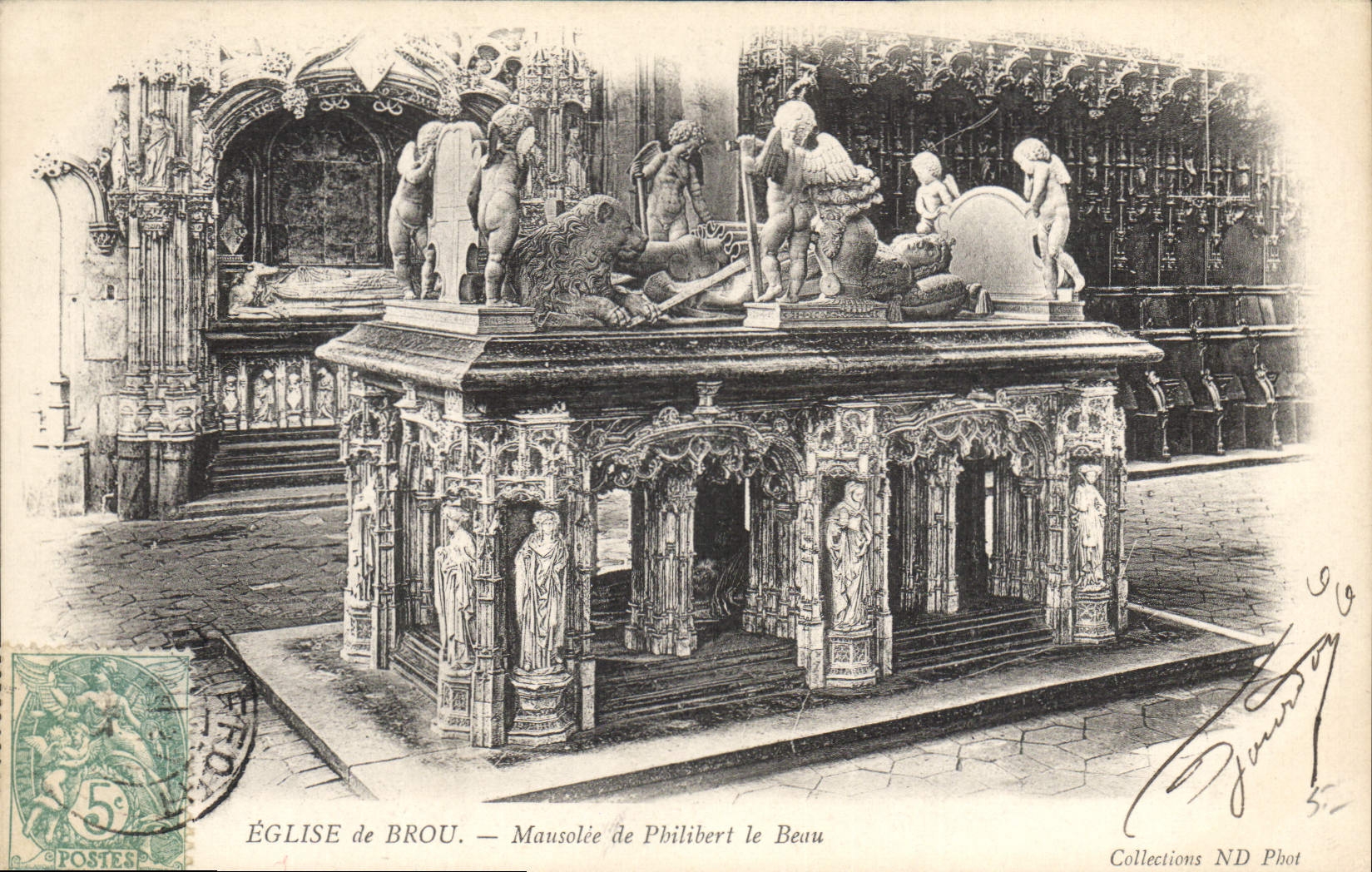 CPA Bourg Eglise de Brou Mausolee de Philibert le Beau