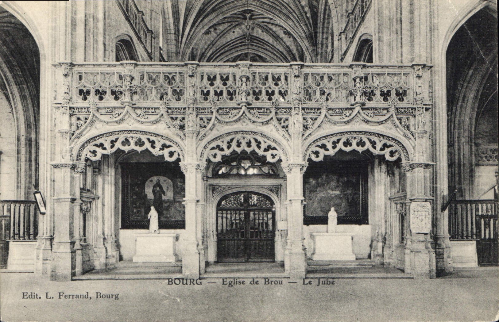 CPA Bourg Eglise de Brou Le Jube