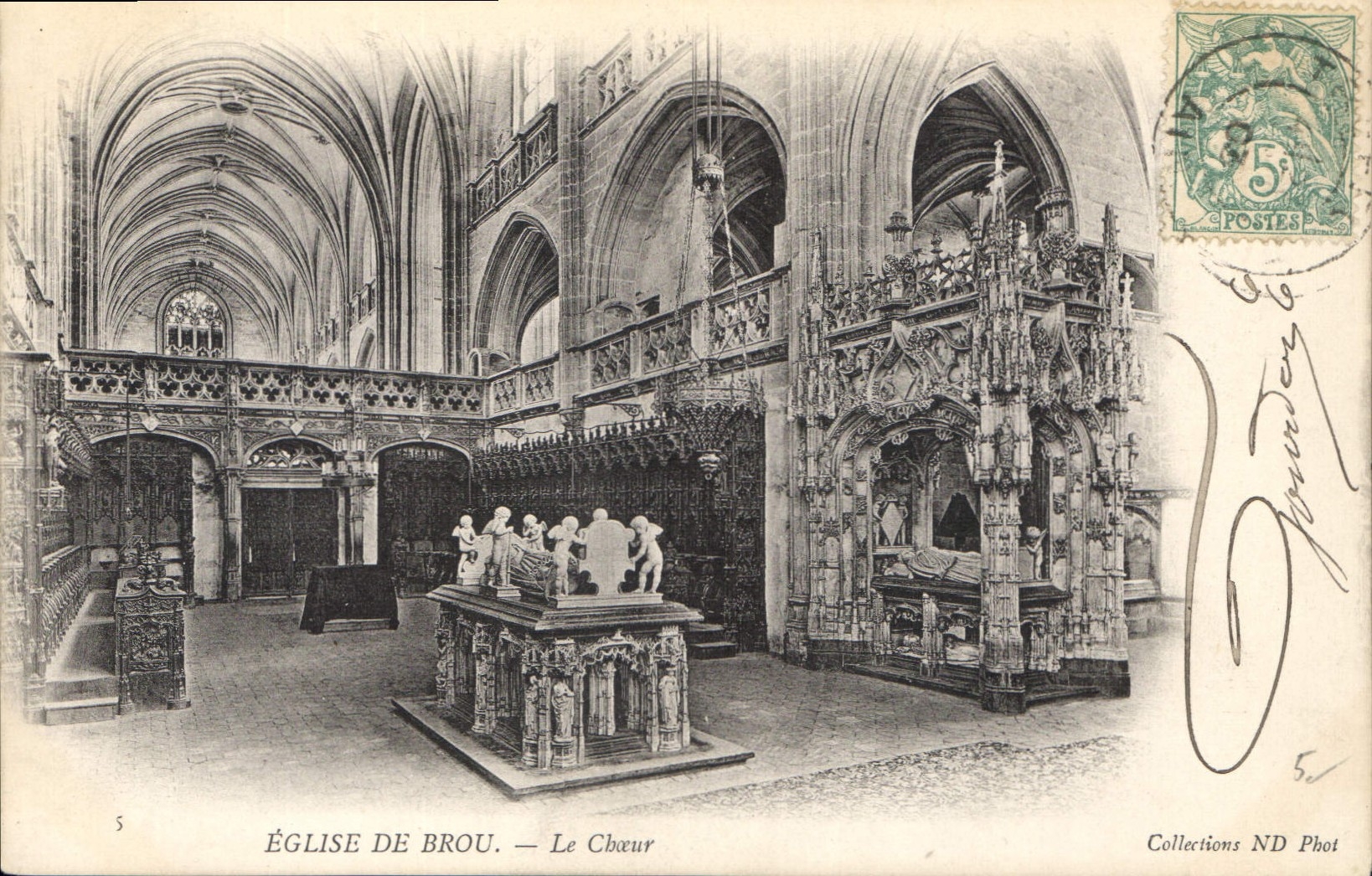 CPA Eglise de Brou Le Choeur 