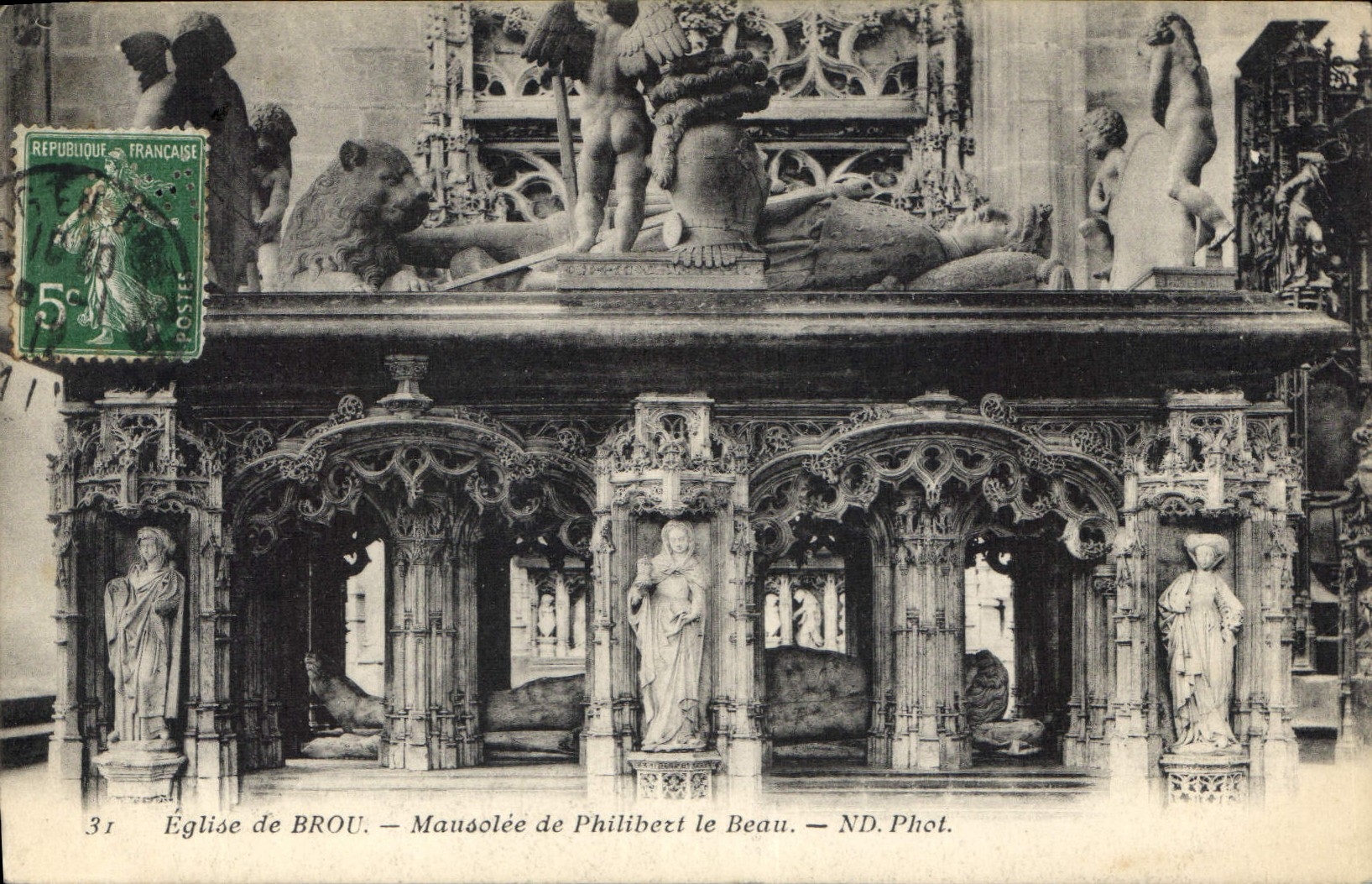 CPA Eglise de Brou Mausolee de Philibert le Beau