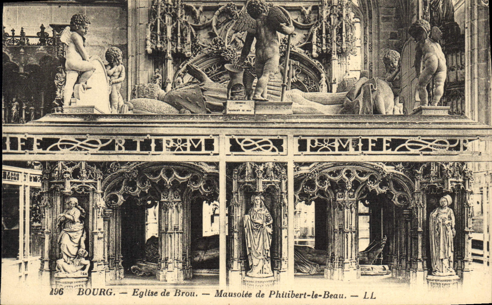 CPA Bourg Eglise de Brou Mausolee de Philibert le Beau