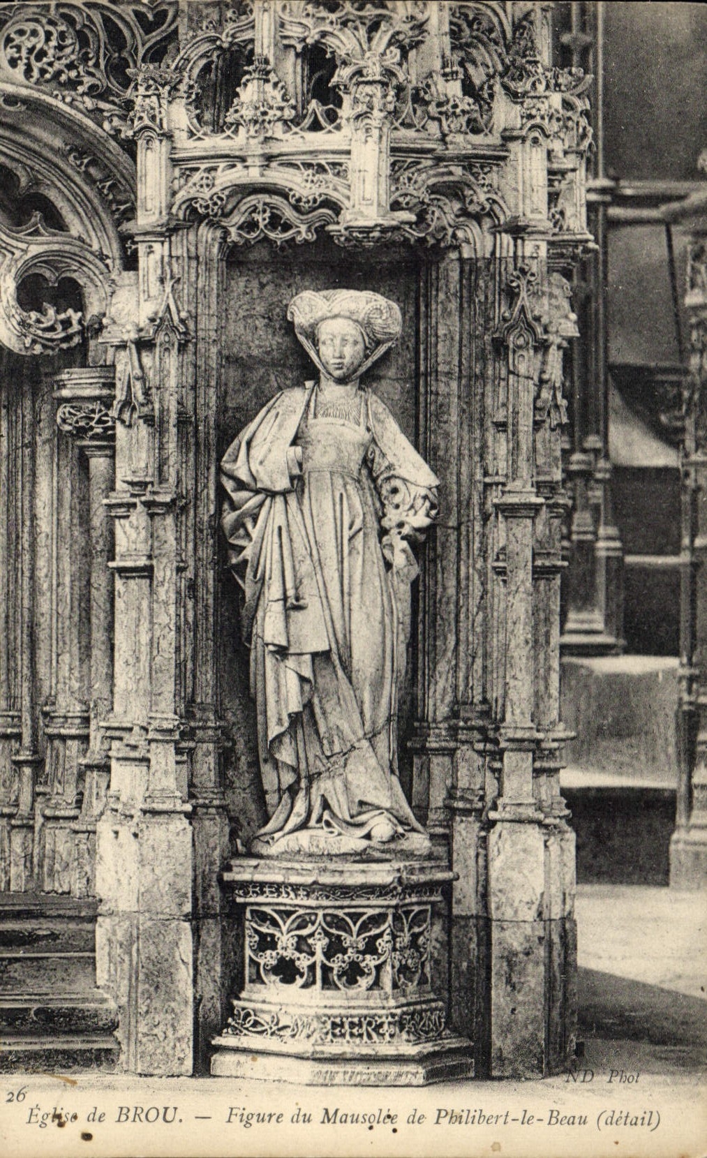 CPA Eglise de Brou Figure du Mausolee du Philibert le Beau detail