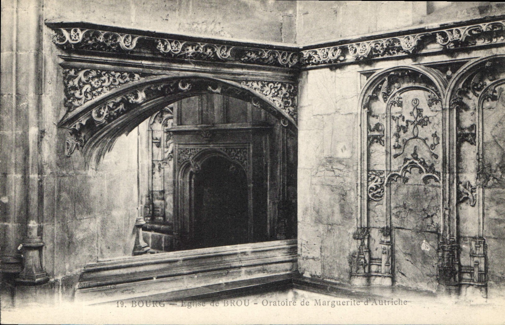 CPA Bourg Eglise de Brou Oratoire de Marguerite d'Autriche