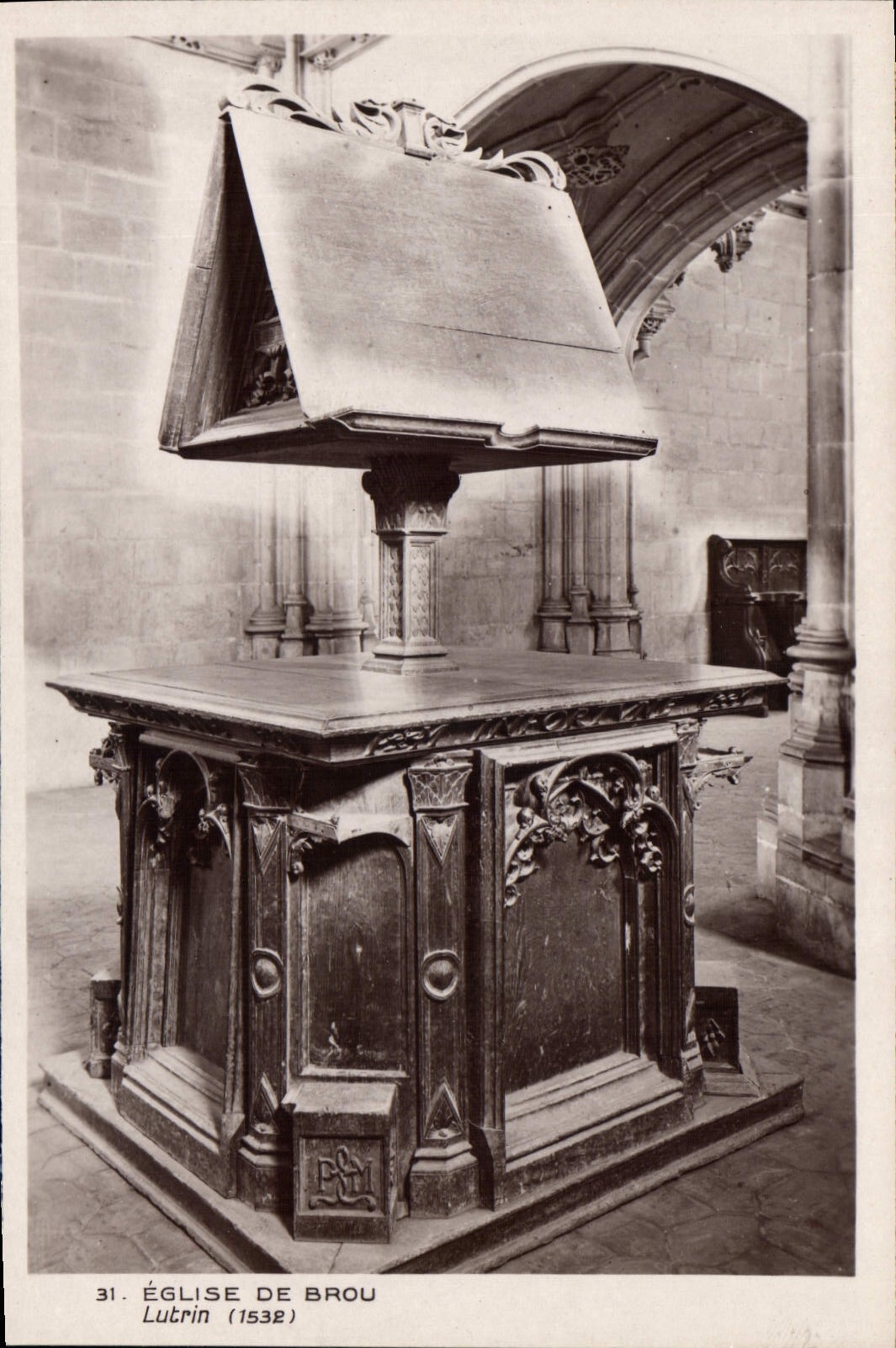 CPA Eglise de Brou Lutrin 1532 