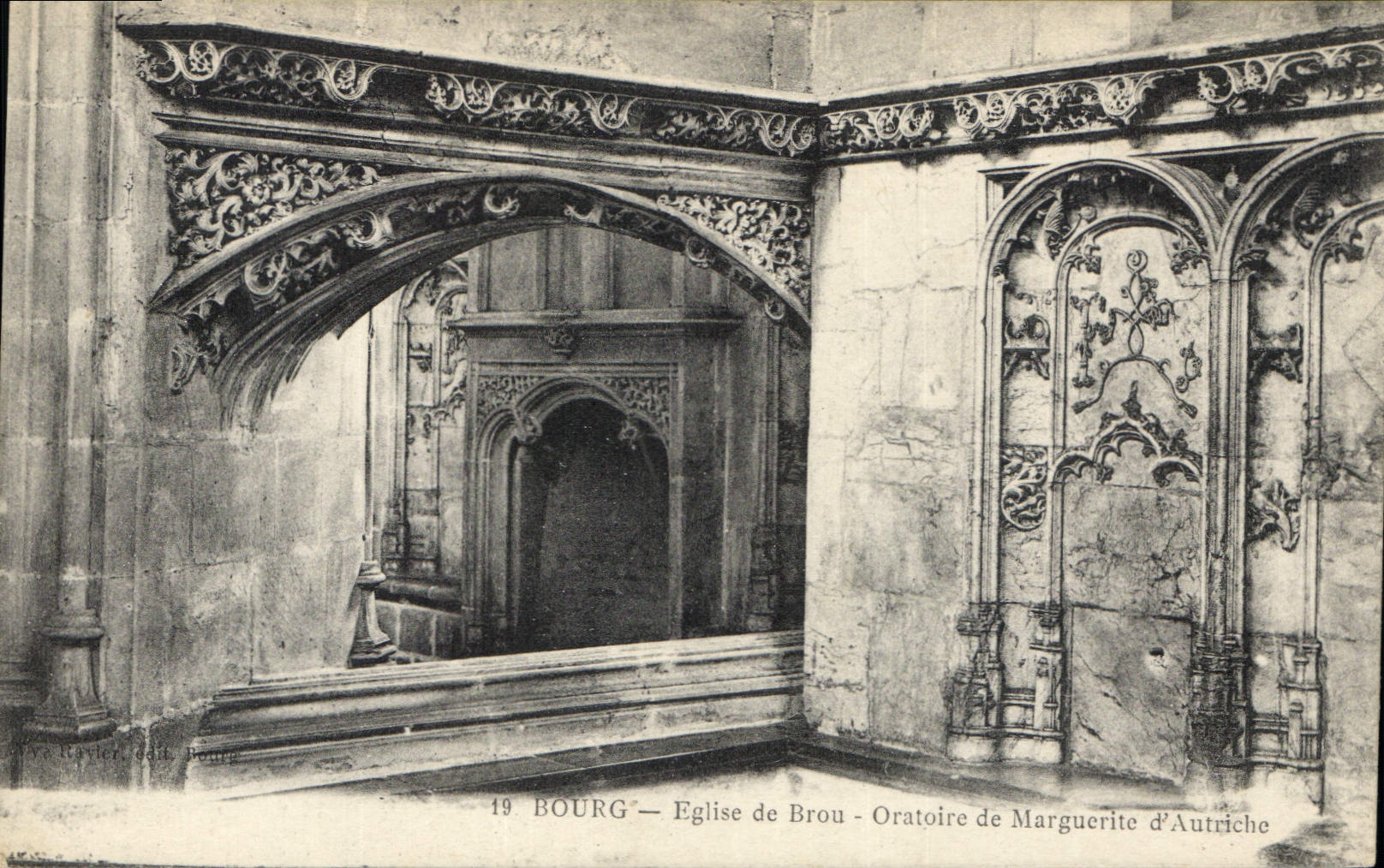 CPA Bourg Eglise de Brou Oratoire de Marguerite d'Autriche