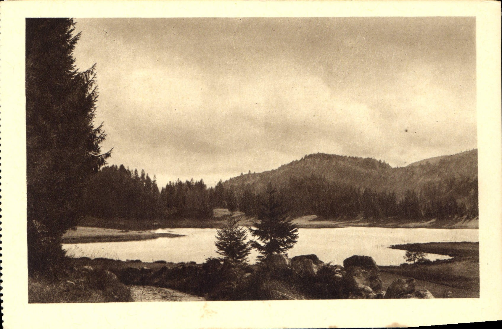 CPA Environs d'Oyonnax Le Lac Genin 