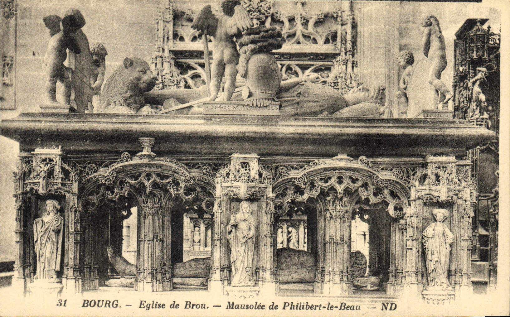 CPA Bourg Eglise de Brou Mausolee de Philibert le Beau 