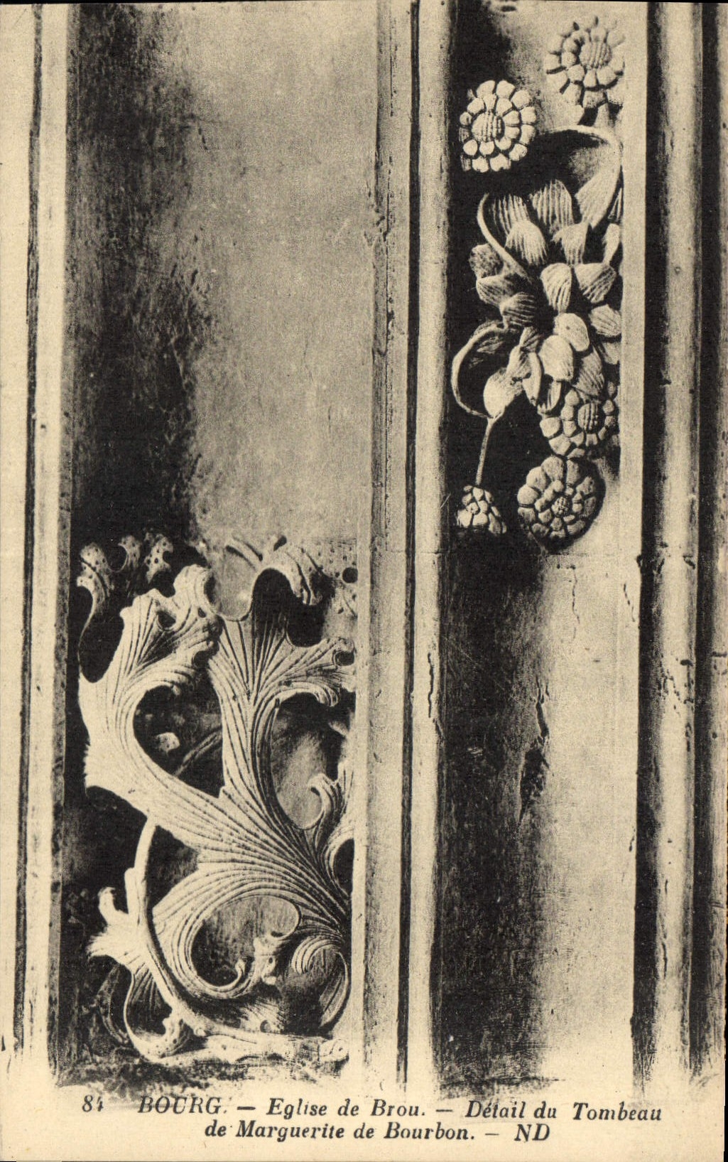 CPA Bourg Eglise de Brou Detail du Tombeau de Marguerite de Bourbon 
