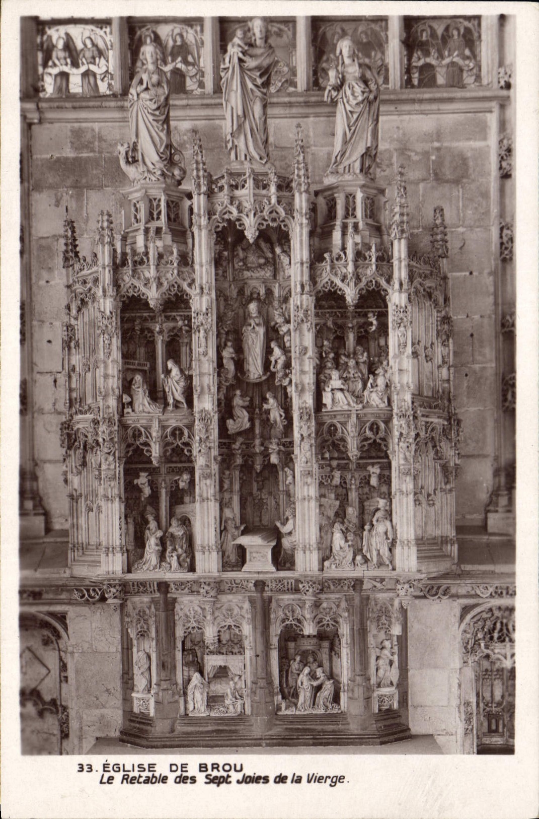 CPA Eglise de Brou Le Retable des Sept Joies de la Vierge 