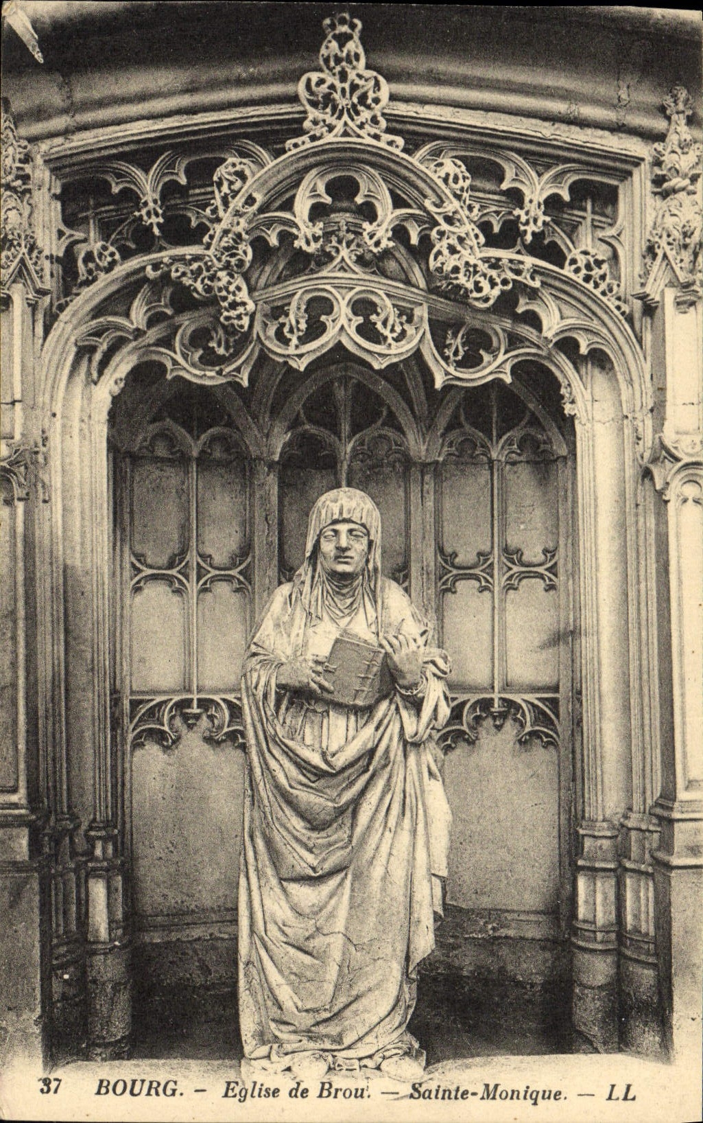 CPA Bourg Eglise de Brou Sainte Monique