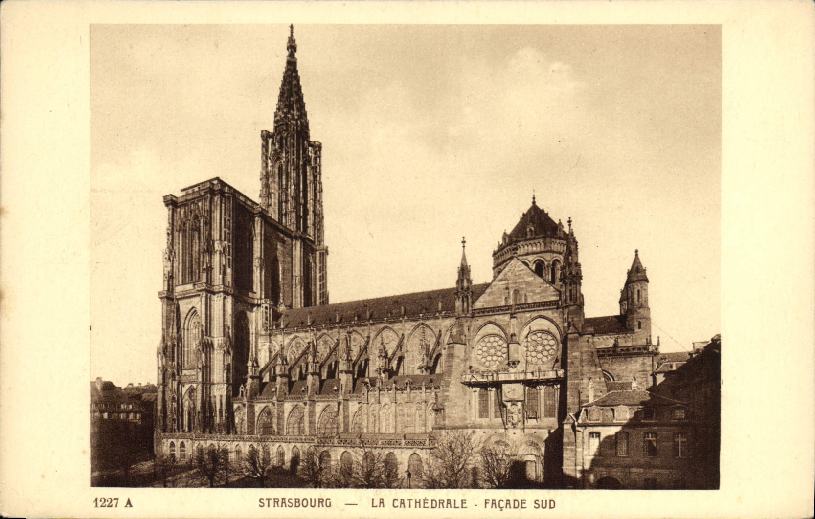 CPA Strasbourg La Cathedrale Facade sud 