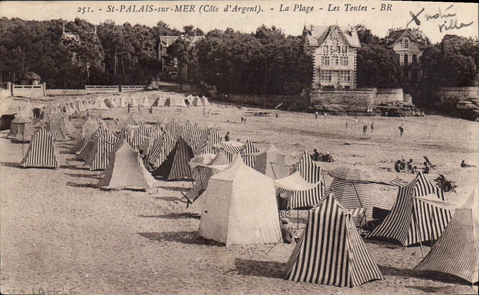 CPA St palais sur Mer Cote d'Argent La Plage Les Tentes