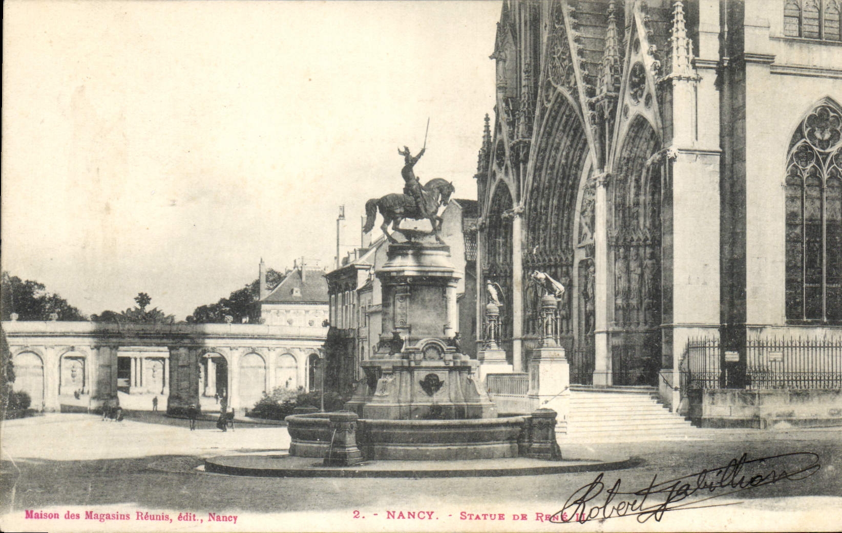 CPA Nancy Statue de Rene II 