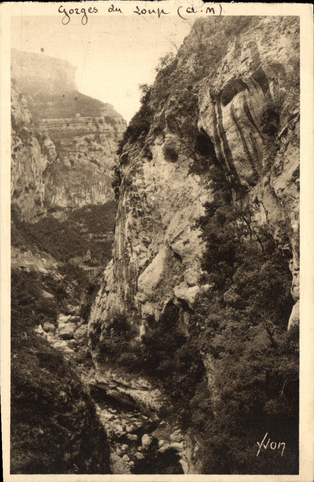 CPA La Douce France Gorges du Loup A M 