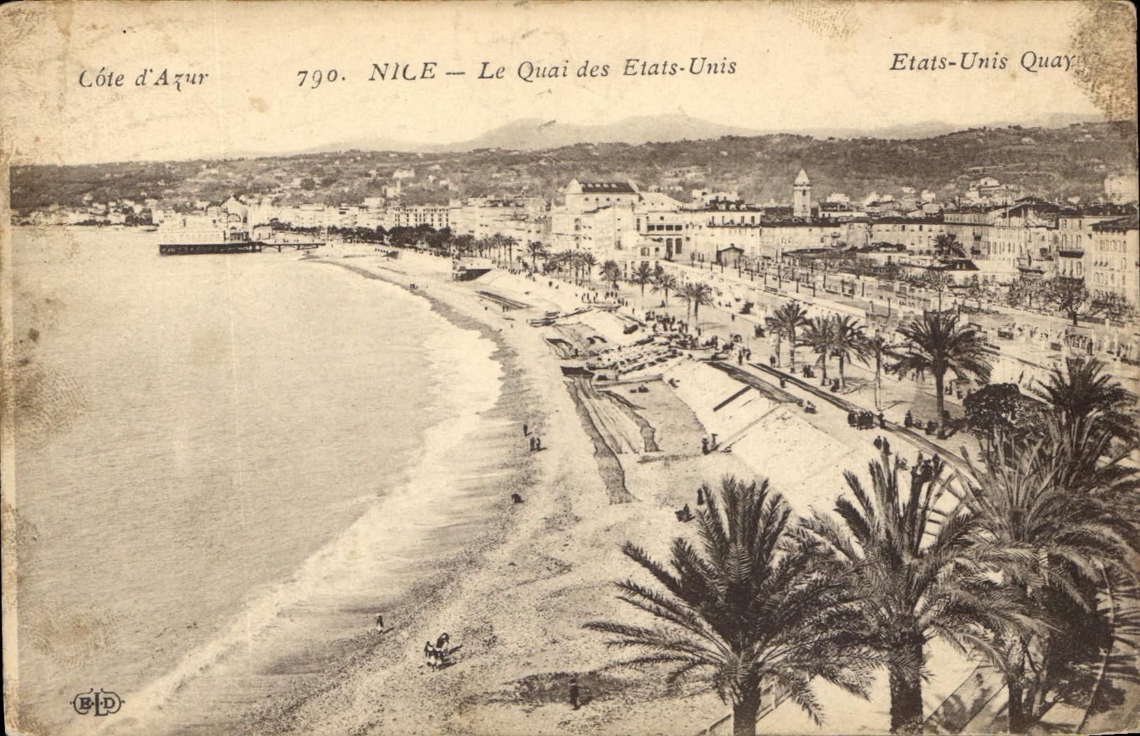 CPA Cote d'Azur Nice Le Quai des Etats Unis