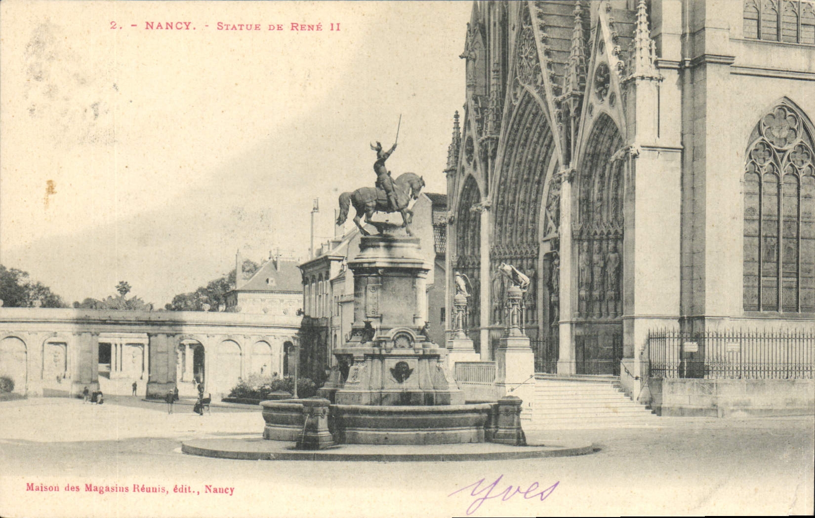 CPA Nancy Statue de Rene II 