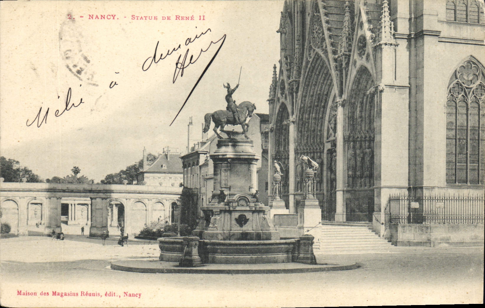 CPA Nancy Statue de Rene II 