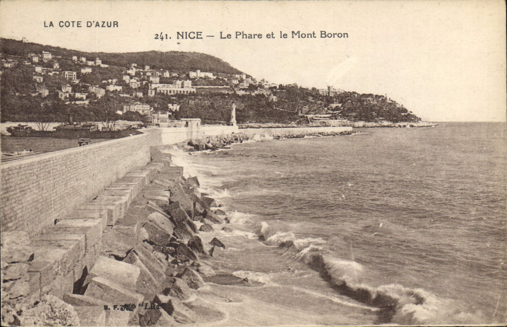 CPA La Cote d'Azur Nice Le Phare et le Mont Boron 