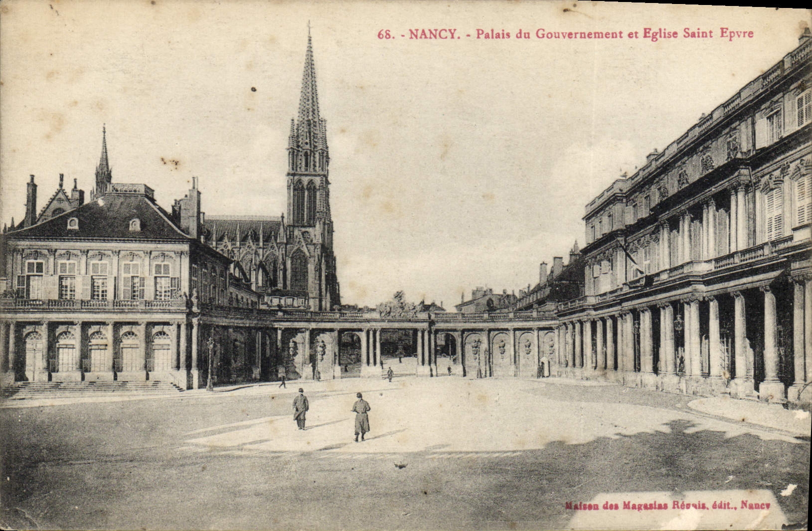 CPA Nancy Palais du Gouvernement et Eglise Saint Epvre 