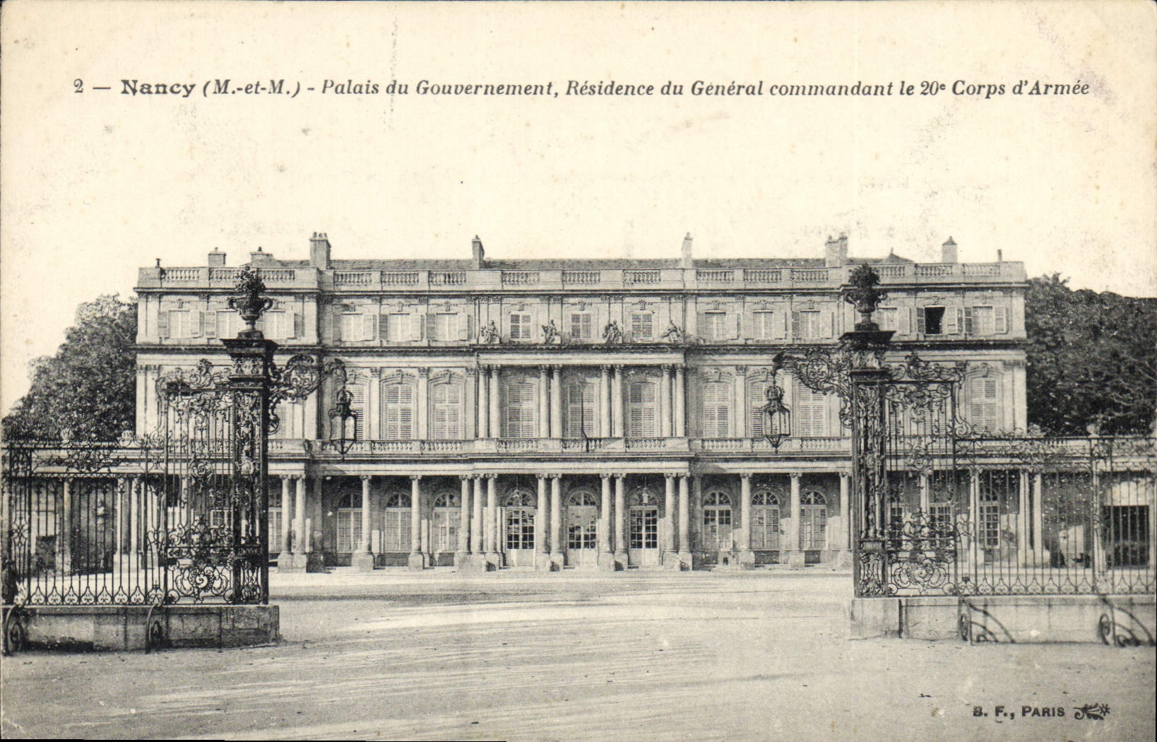 CPA Nancy M et M Palais du Gouvernement Residence du General commandant le 20 Corps d'Armee 